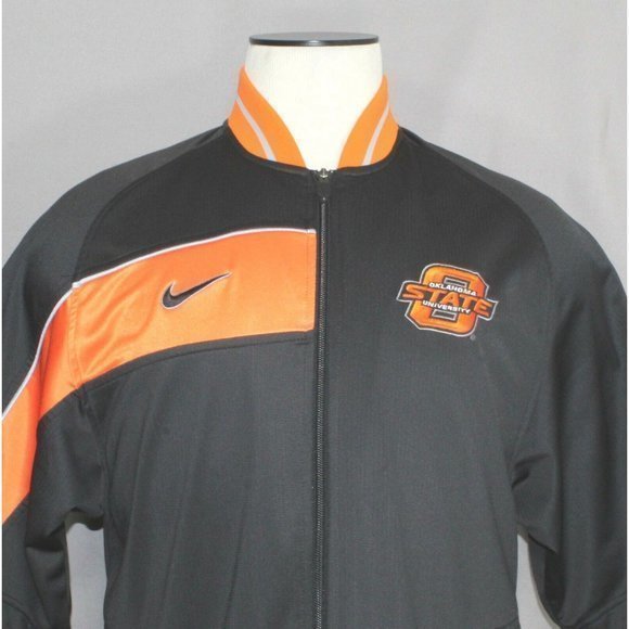Nike Team Oklahoma State Cowboys Warm Up Full Zip Jacket Men's Size Medium - Picture 3 of 8